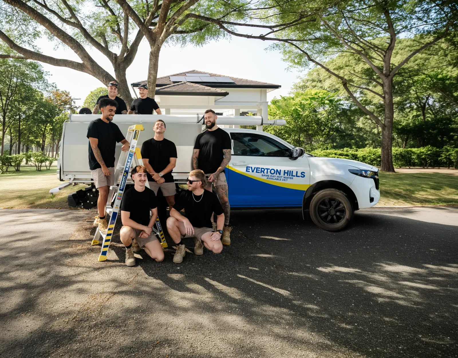 Everton Hills Same Day Hot Water team and ute